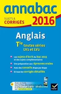 Anglais Tle toutes séries - LV1 et LV2