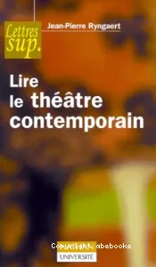 Lire le théâtre contemporain