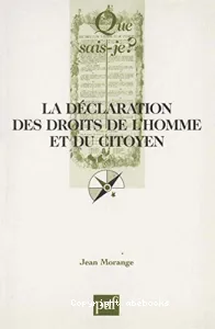 La Déclaration des droits de l'homme et du citoyen