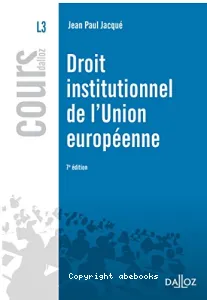 Droit institutionnel de l'Union européenne