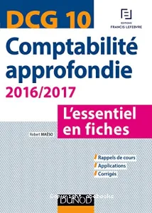 DCG 10 Comptabilité approfondie