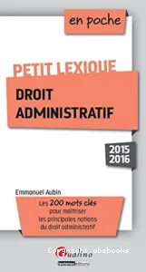 Petit lexique droit administratif