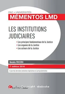 Les institutions judiciaires