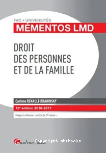 Droit des personnes et de la famille