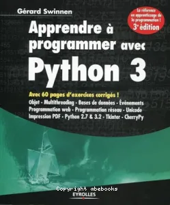 Apprendre à programmer avec Python 3