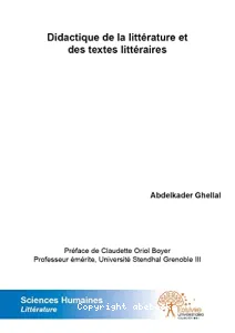 Didactique de la littérature et des textes littéraires