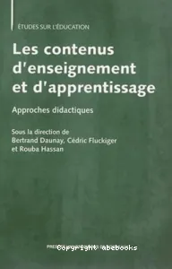 Les contenus d'enseignement et d'apprentissage