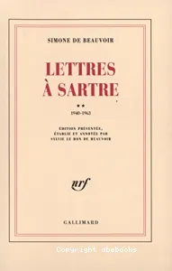 Lettres à Sartre