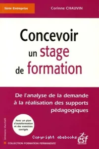 Concevoir un stage de formation