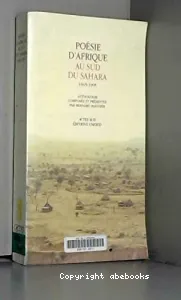 Poésie d'Afrique au sud du Sahara