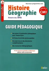 Histoire géographie Odyssée histoire des arts guide pédagogique CM1