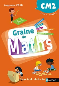 Graine de maths CM2 prog 2016