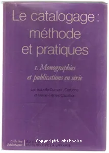 Catalogage (Le)