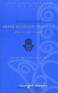 Dictionnaire arabe algérien-français