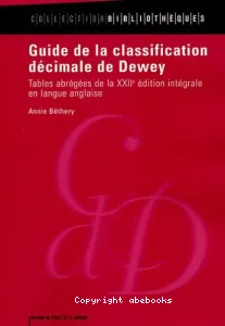 Guide de la classification décimale de Dewey