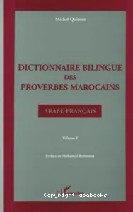 Dictionnaire bilingue des proverbes marocains