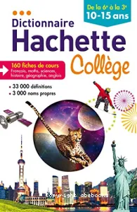 Dictionnaire Hachette collège