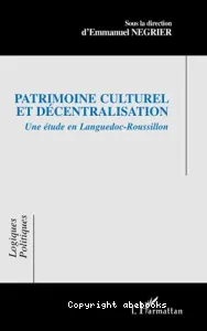 Patrimoine culturel et décentralisation