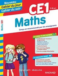 Cahier du jour/Cahier du soir Maths CE1 + mémento