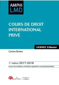 Cours de droit international privé