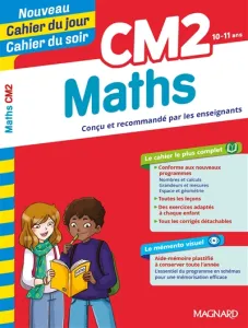 Cahier du jour/cahier du soir Maths CM2 + mémento