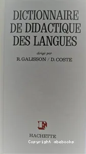 Dictionnaire de didactique des langues