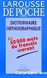 Dictionnaire orthographique