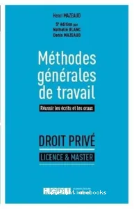 Méthodes générales de travail