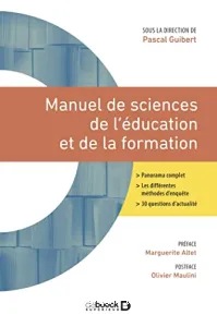 Manuel de sciences de l'éducation et de la formation