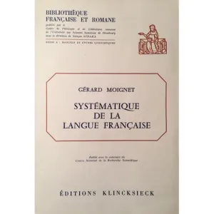 Systématique de la langue française