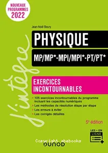 Physique, MP, MP*, MPI, MPI*, PT, PT*