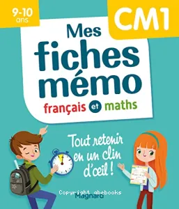 Mes fiches mémo français et maths CM1