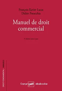 Manuel de droit commercial