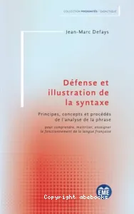 Défense et illustration de la syntaxe