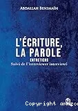 L'écriture, la parole