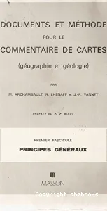 Documents et méthode pour le commentaire de cartes