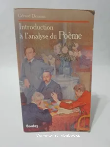 Introduction à l'analyse du poème