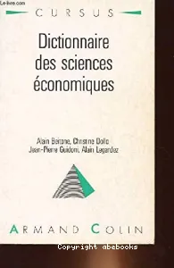 Dictionnaire des sciences économiques