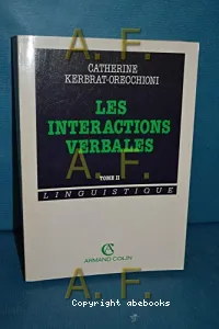 interactions verbales tome 2 (Les)