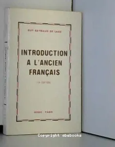 Introduction à l'ancien français