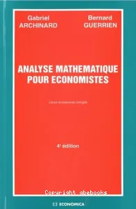 Analyse mathématique pour économistes