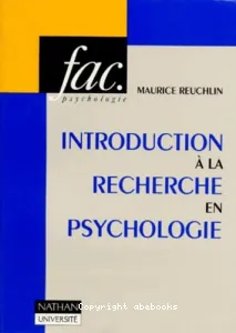 Introduction à la recherche en psychologie