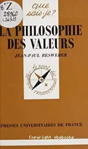 philosophie des valeurs (La)