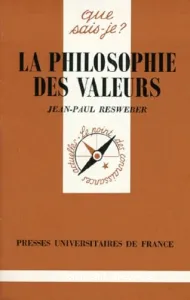 philosophie des valeurs (La)