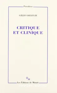 Critique et clinique