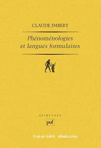 Phénoménologies et langues formulaires