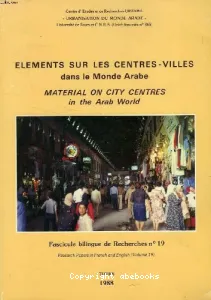 Eléments sur les centres-villes dans le Monde Arabe