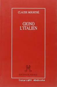 Giono l'italien