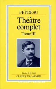 Théâtre complet tome III