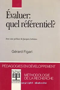 Evaluer : quel référentiel ?